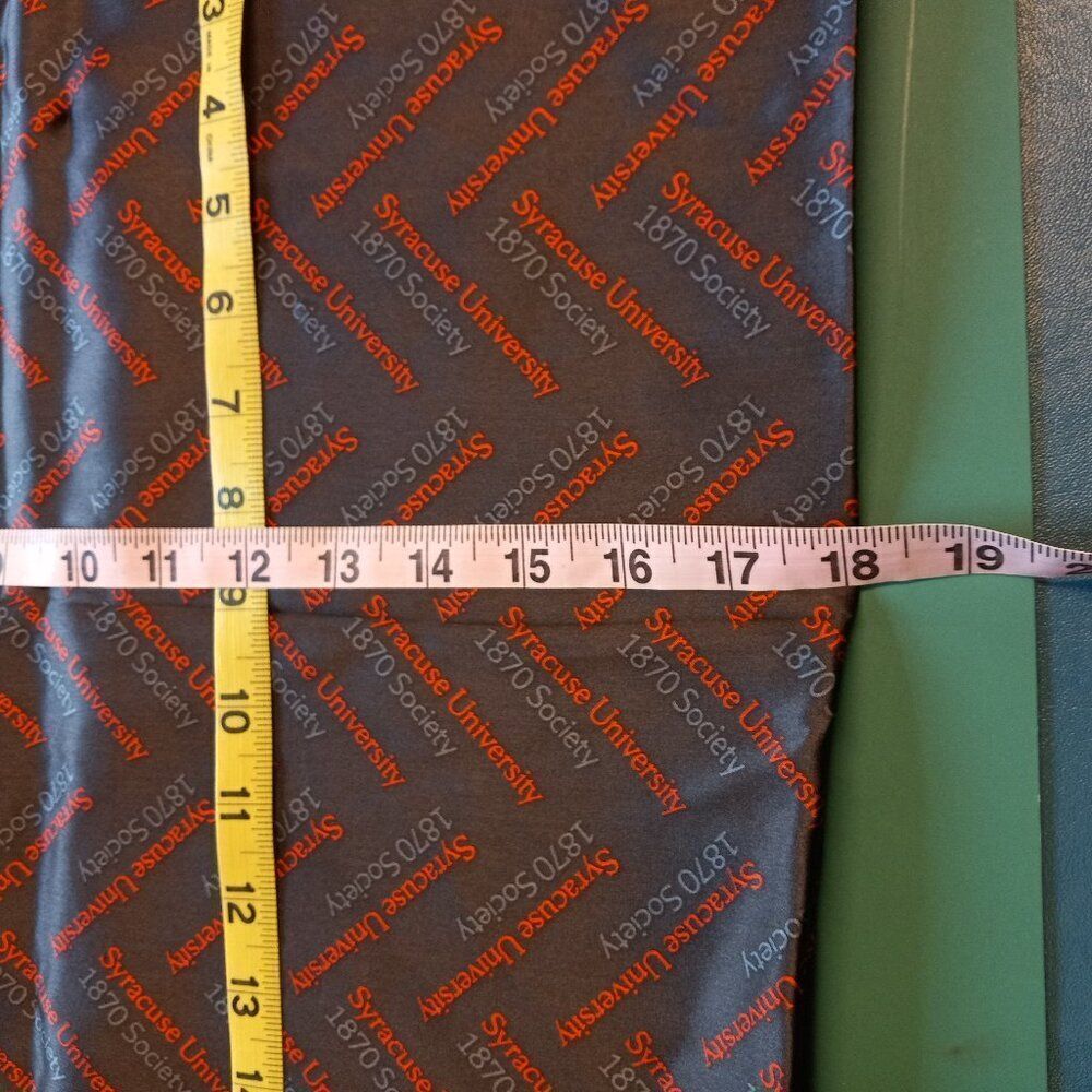 Syracuse University 1870 Society Handmade Silk Scarf - Picture 4 of 7